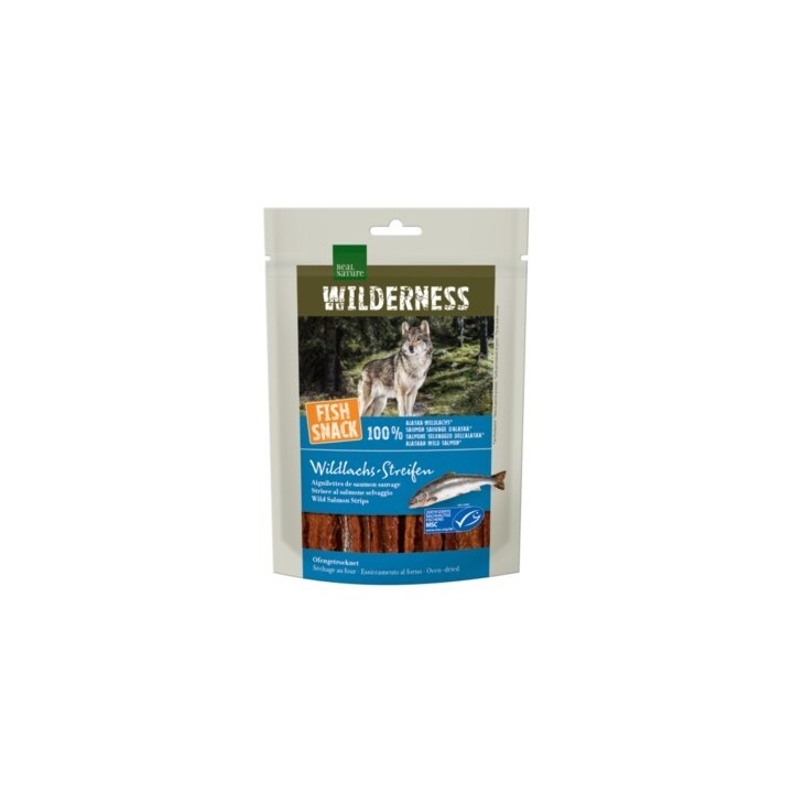 REAL NATURE WILDERNESS Fish Snack Wildlachs-Streifen, 70 g
