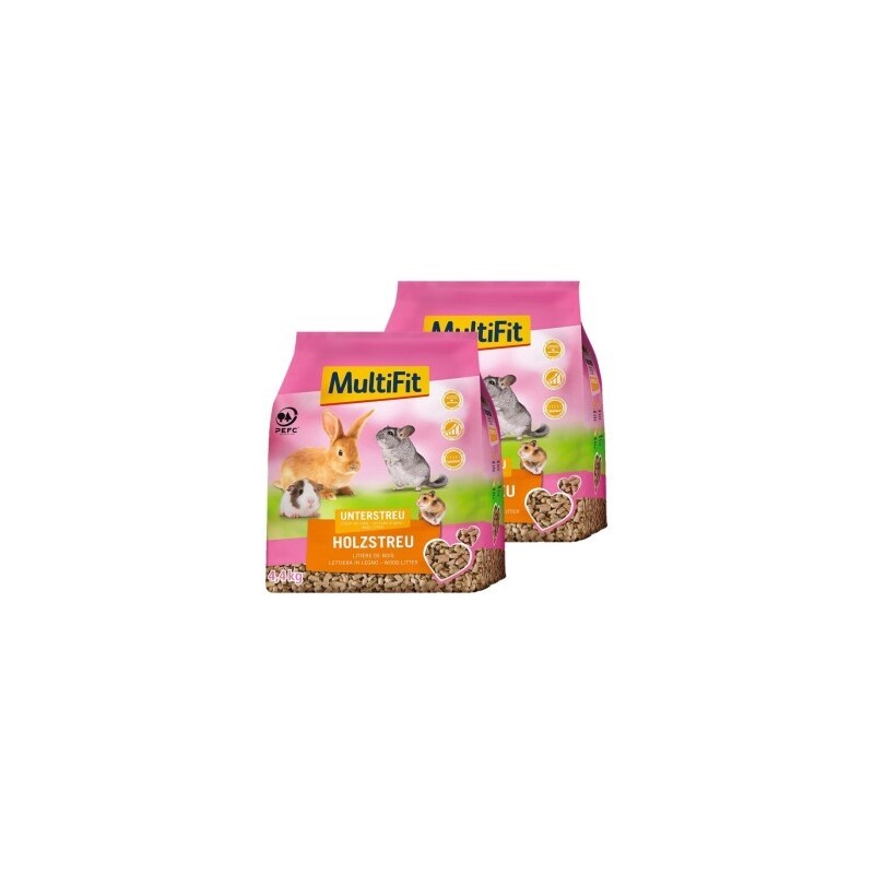 MultiFit Natur-Holzstreu 2x4.4 kg