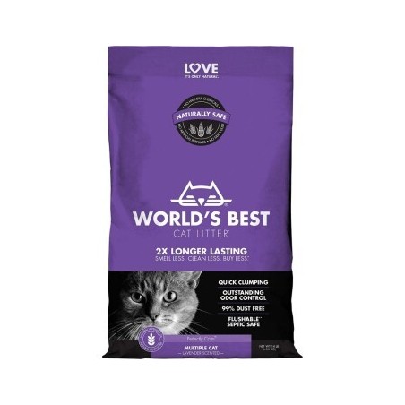 WORLD'S BEST Cat Litter Multiple Lavendel 12.7 kg