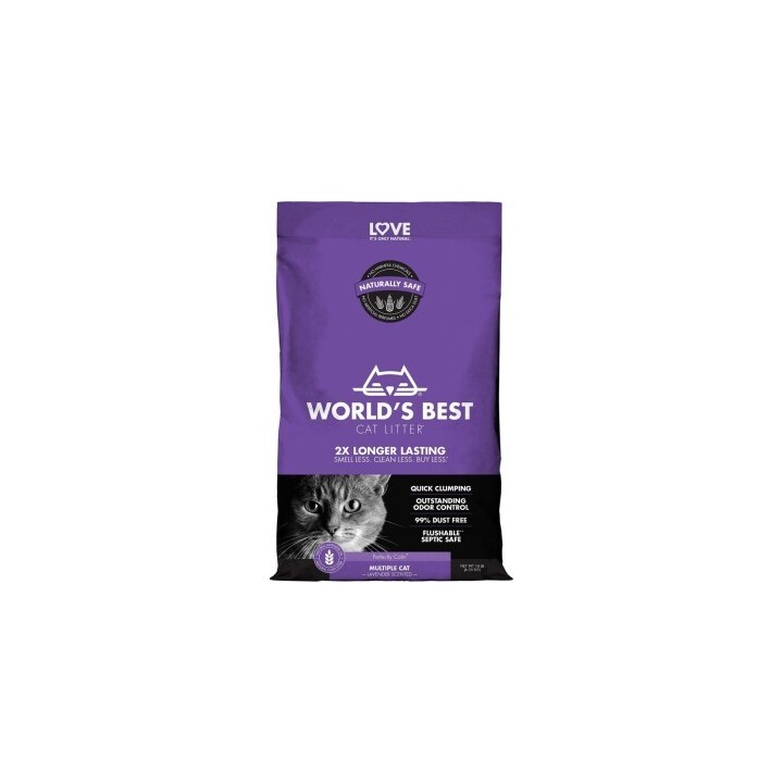 WORLD'S BEST Cat Litter Multiple Lavendel 12.7 kg