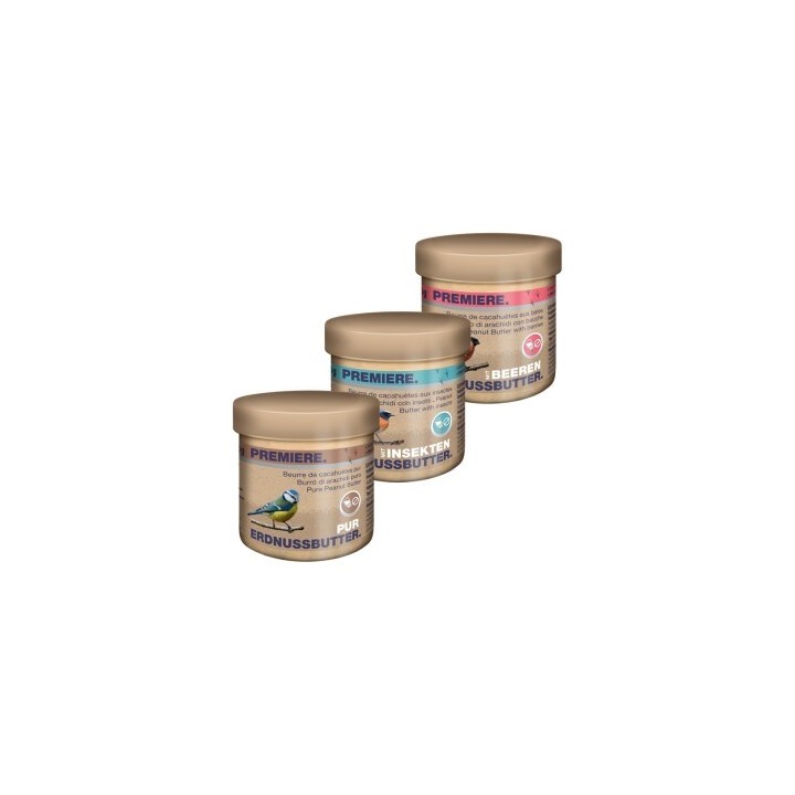 PREMIERE Erdnussbutter Mix 3 x 250g