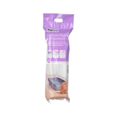 AniOne Beutel mit Zugband für Katzentoilette S