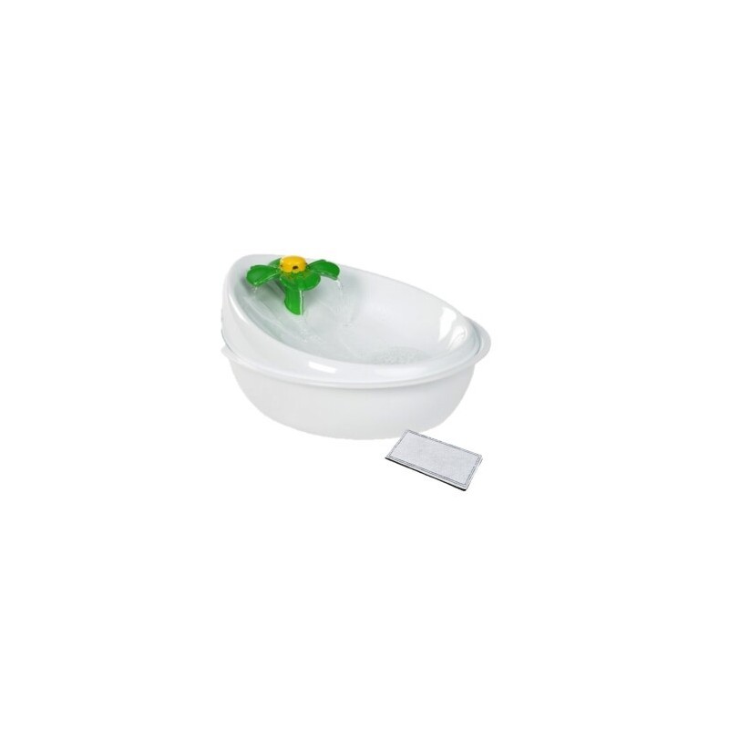 AniOne Trinkbrunnen Flower 1,5l mit Ersatzfilter