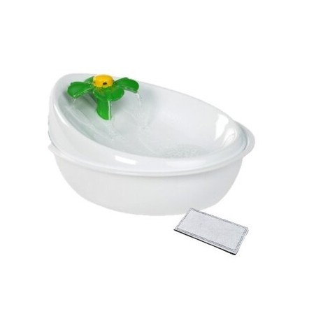 AniOne Trinkbrunnen Flower 1,5l mit Ersatzfilter
