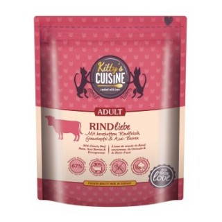 Kitty's Cuisine Adult Rindliebe mit herzhaftem Rindfleisch, Granatapfel und Acai-Beeren 300 g