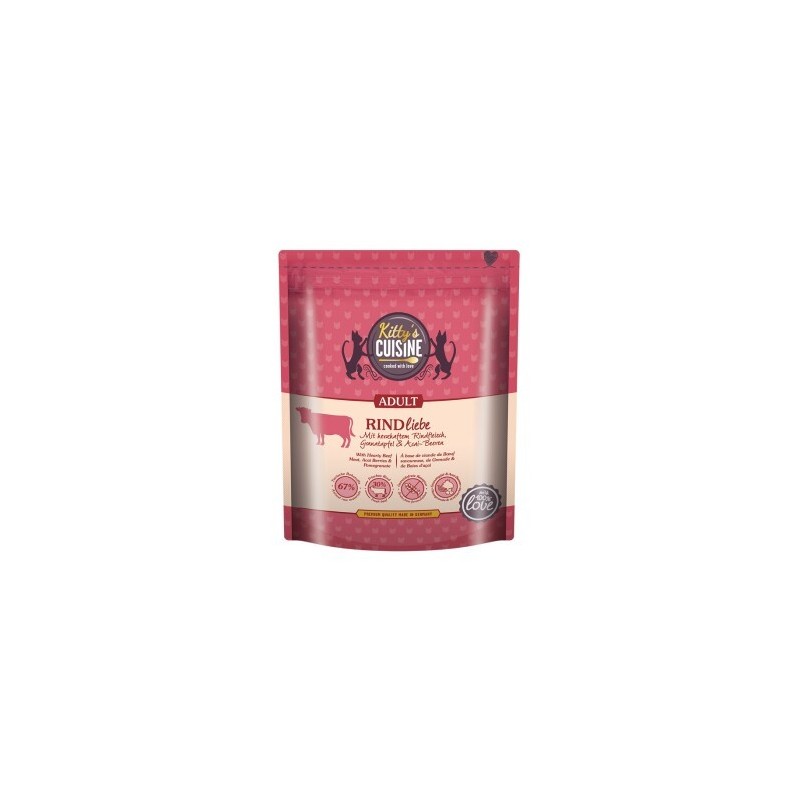 Kitty's Cuisine Adult Rindliebe mit herzhaftem Rindfleisch, Granatapfel und Acai-Beeren 300 g