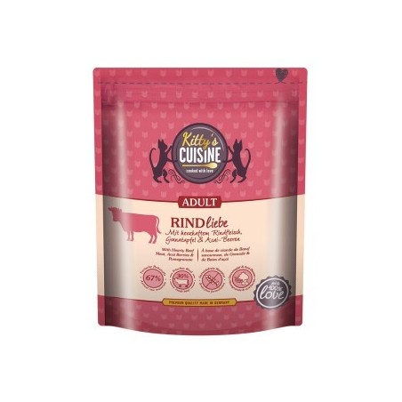 Kitty's Cuisine Adult Rindliebe mit herzhaftem Rindfleisch, Granatapfel und Acai-Beeren 300 g