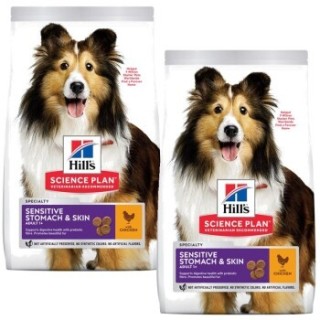 Hill's Science Plan Sensitive Stomach & Skin 2x14 kg