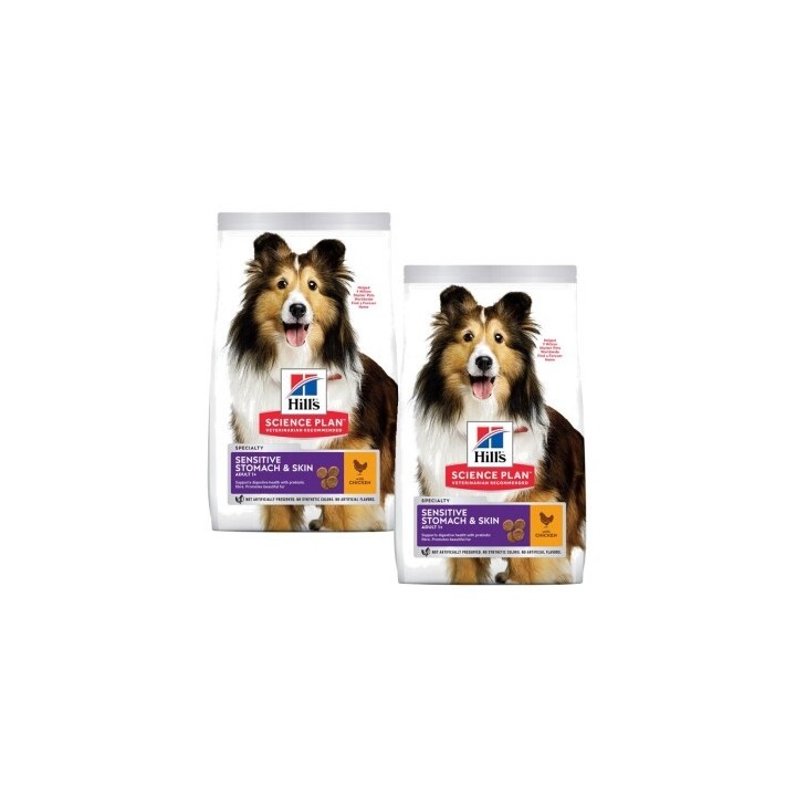 Hill's Science Plan Sensitive Stomach & Skin 2x14 kg