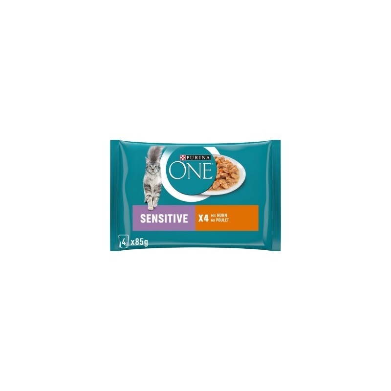 Purina ONE Sensitive Huhn & Karotten 4x85g