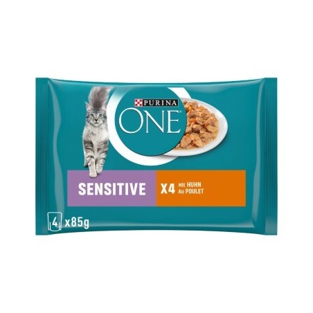 Purina ONE Sensitive Huhn & Karotten 4x85g