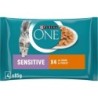 Purina ONE Sensitive Huhn & Karotten 4x85g