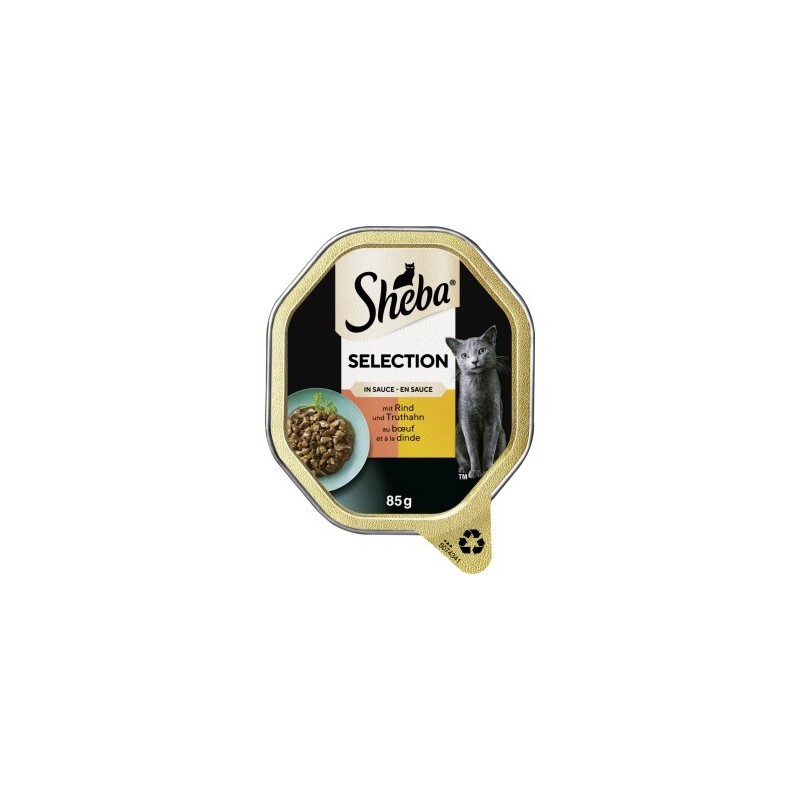 Sheba Selection in Sauce 22x85 g Rind & Truthahn