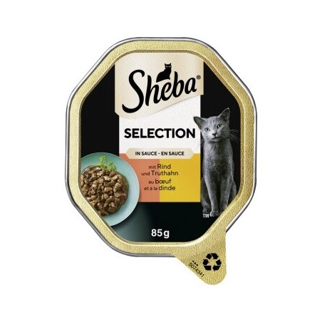 Sheba Selection in Sauce 22x85 g Rind & Truthahn