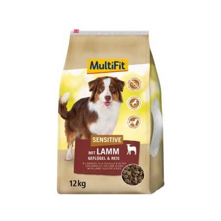 MultiFit Sensitive Adult mit Lamm, Geflügel & Reis 12 kg