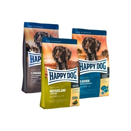 HAPPY DOG Sensible Probierpaket Länderreise 3x1kg Mixpaket 1