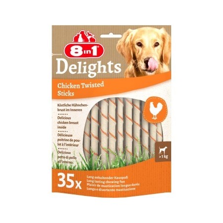 8in1 Delights Twisted Sticks Hähnchen 35 Stück