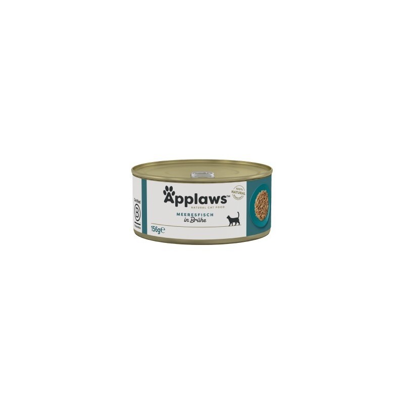 Applaws Nassfutter Katze Adult in Brühe Seefisch 24x156 g