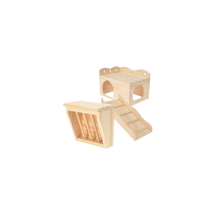 AniOne Set Nager-Residenz - Haus + Rampe + Raufe