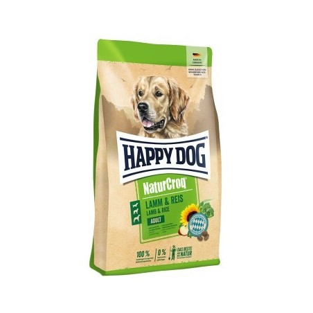 HAPPY DOG NaturCroq Trockenfutter Hund Adult, Lamm & Reis 15 kg