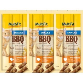 MultiFit BBQ Meat Sticks 7x8x5g Truthahn