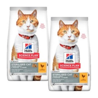 Hill's Science Plan Trockenfutter Katze Adult, Sterilised Huhn 2x10 kg