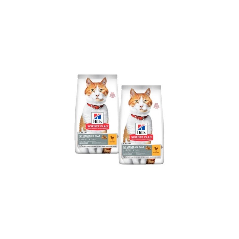 Hill's Science Plan Trockenfutter Katze Adult, Sterilised Huhn 2x10 kg