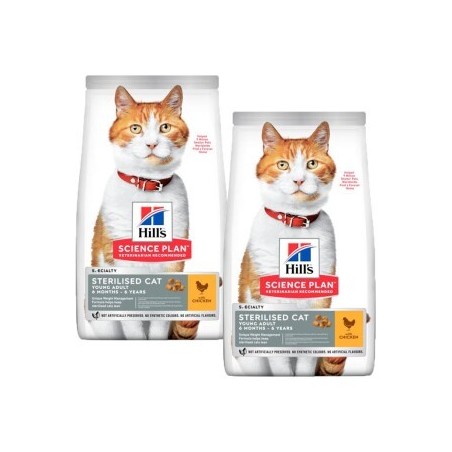 Hill's Science Plan Trockenfutter Katze Adult, Sterilised Huhn 2x10 kg