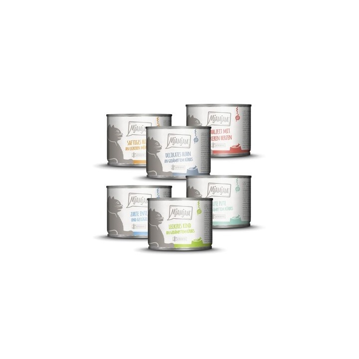 MjAMjAM Nassfutter Katze Adult 6x200 g Mixpaket 3