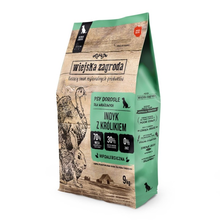 Wiejska Zagroda Truthahn mit Kaninchen - 9 kg