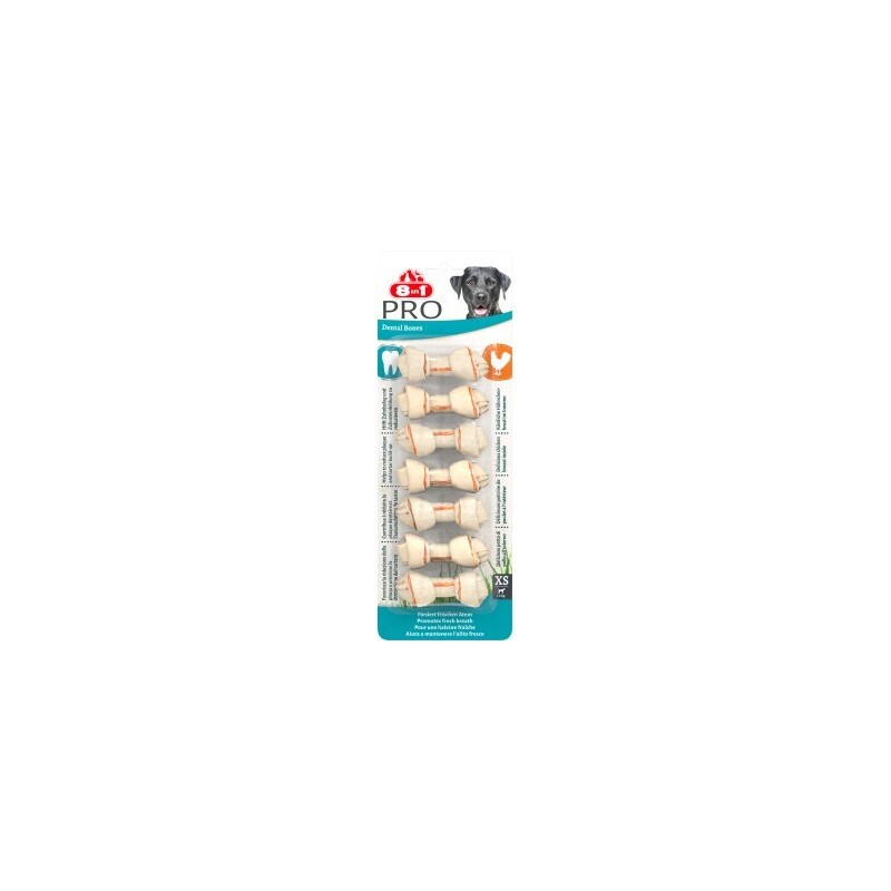8in1 Delights Dental Kauknochen Zahnpflege XS 7 Stück