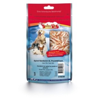 SwissDog Spiral Sandwich XL Chicken&Fish 100g