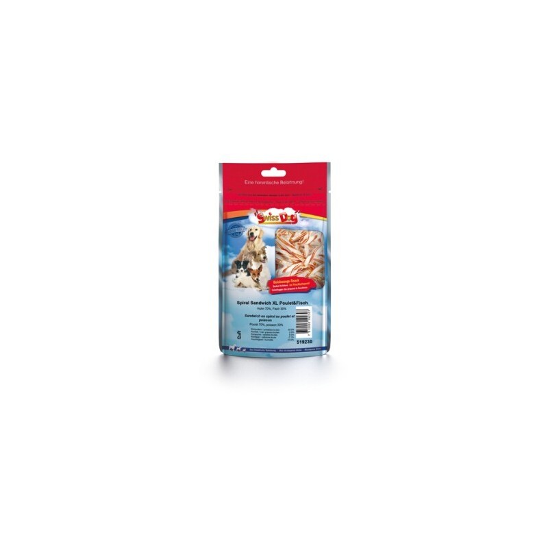 SwissDog Spiral Sandwich XL Chicken&Fish 100g