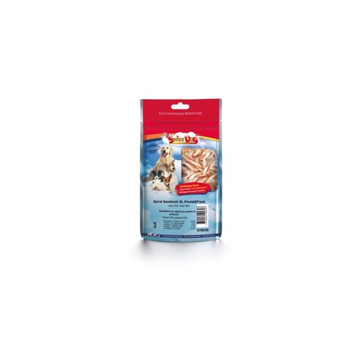 SwissDog Spiral Sandwich XL Chicken&Fish 100g