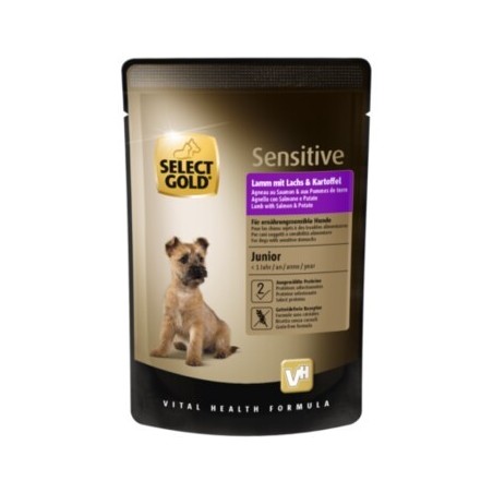 SELECT GOLD Nassfutter Hund Sensitive Junior 12x100 g