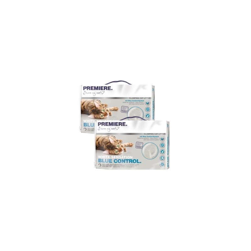 PREMIERE White Sensation blue control, Klumpstreu 2x12 l
