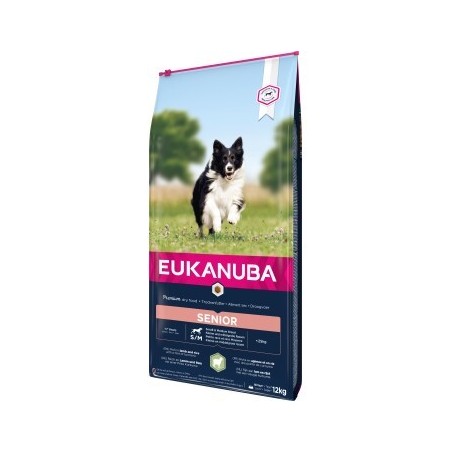 EUKANUBA Trockenfutter Hund Small & Medium Breed Senior, Lamm & Reis 12 kg