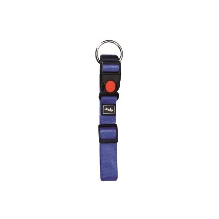 Josty Nylonhalsband mit Safety Click 40-55cm/20mm blau