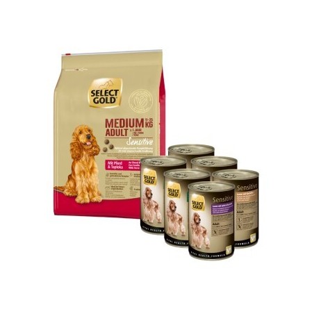SELECT GOLD Sensitiv Medium Adult Mischfütterungs-Set 7tlg.