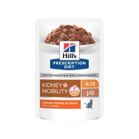 Hill's Prescription Diet k/d + Mobility Feline mit Huhn 12x85 g
