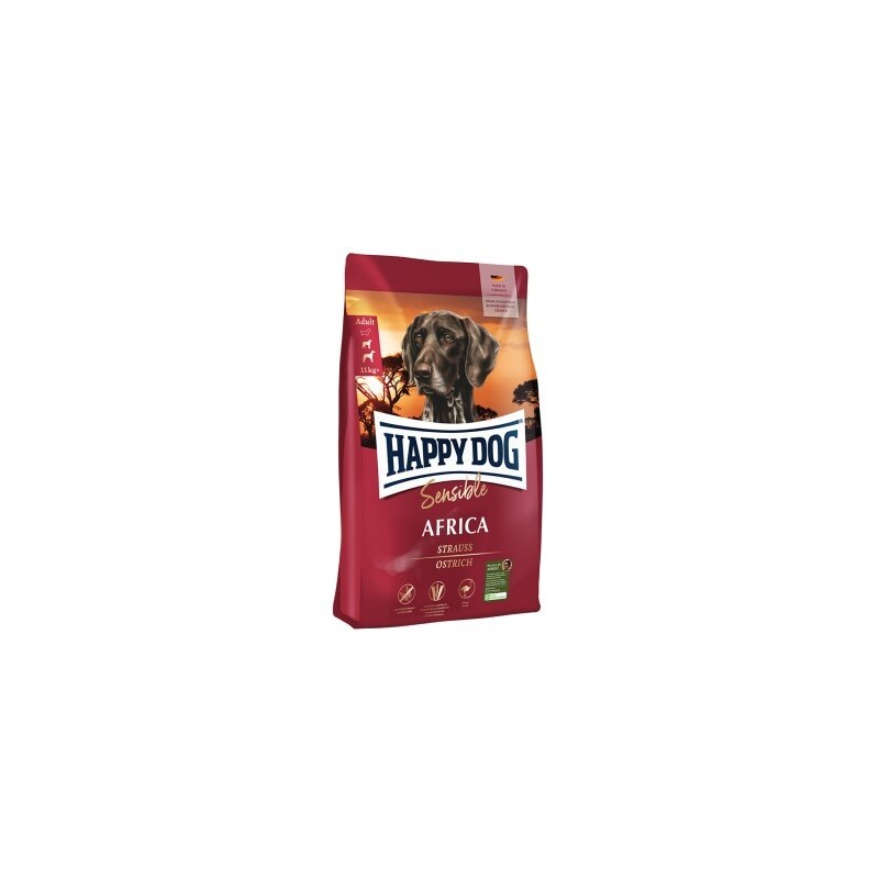 HAPPY DOG Sensible Trockenfutter Hund Adult, Africa 2x12.5 kg