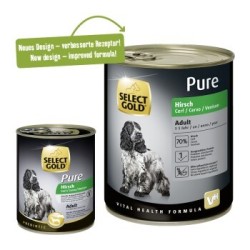 SELECT GOLD Pure Adult Hirsch 6x800 g