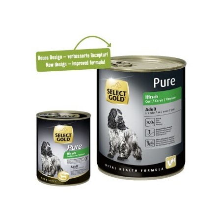 SELECT GOLD Pure Adult Hirsch 6x800 g