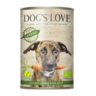 DOG'S LOVE Greens Bio, Obst und Gemüse 6x400 g