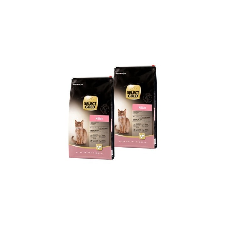 SELECT GOLD Kitten Geflügel mit Reis 2x10 kg