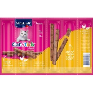 Vitakraft Cat-Stick 10x6 Stück Geflügel und Leber