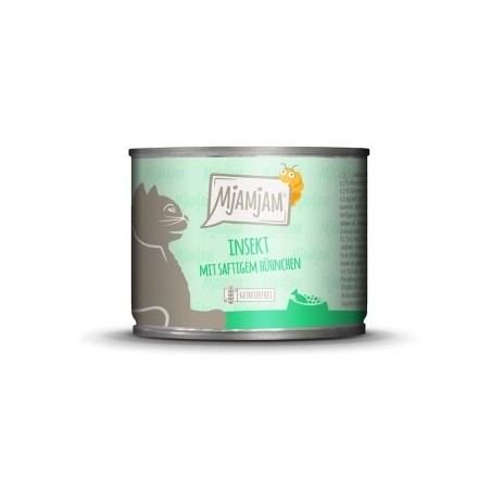 MjAMjAM Nassfutter Katze Adult 6x200 g Insekt mit saftigem Hühnchen