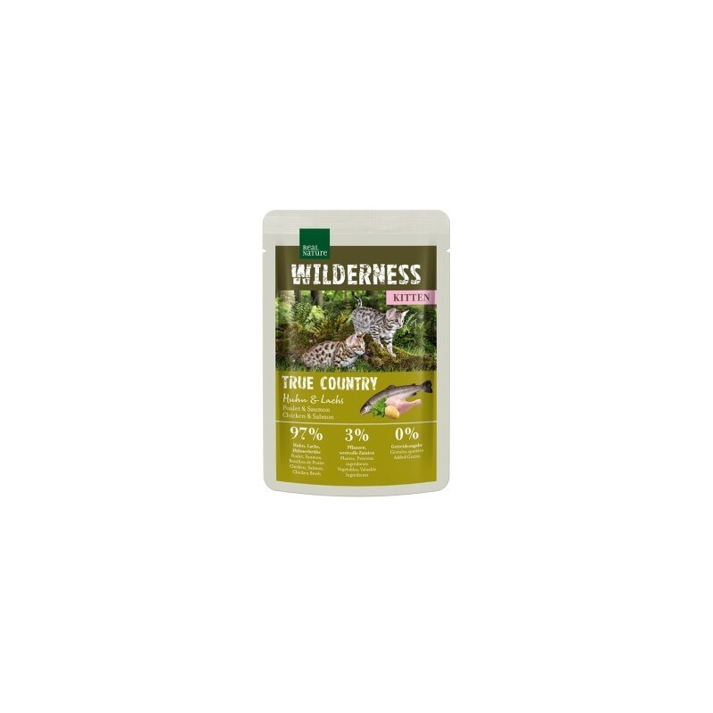 REAL NATURE WILDERNESS Kitten 12x85g True Country, Huhn und Lachs