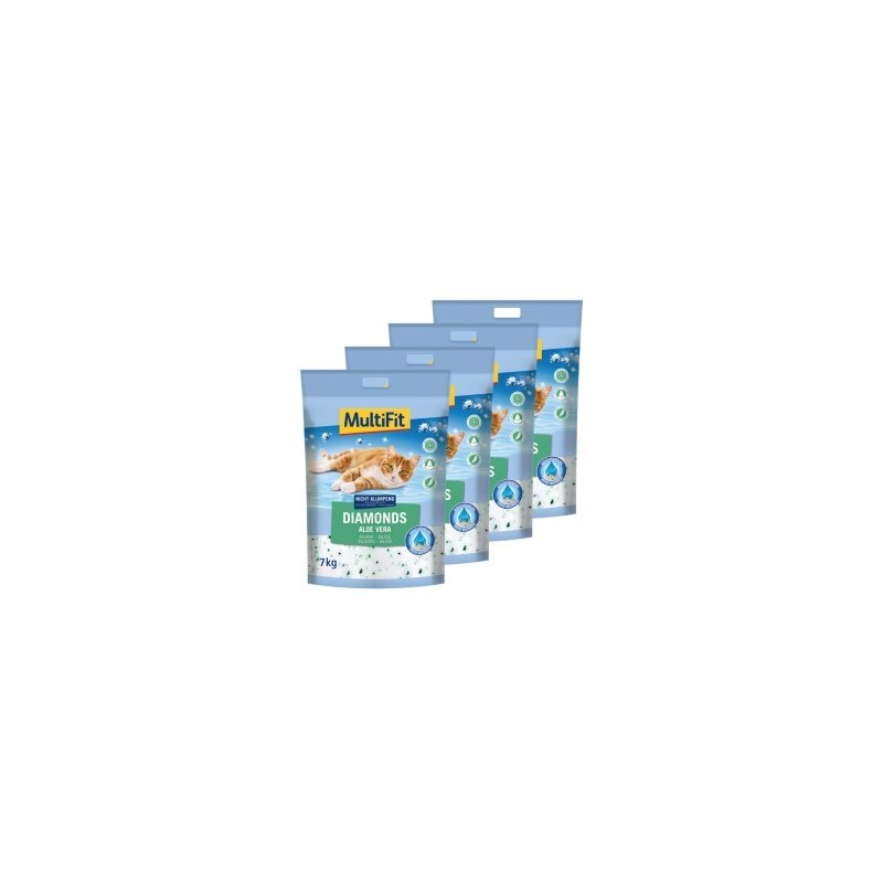 MultiFit Diamonds Aloe Vera Silikatstreu 4x15 l