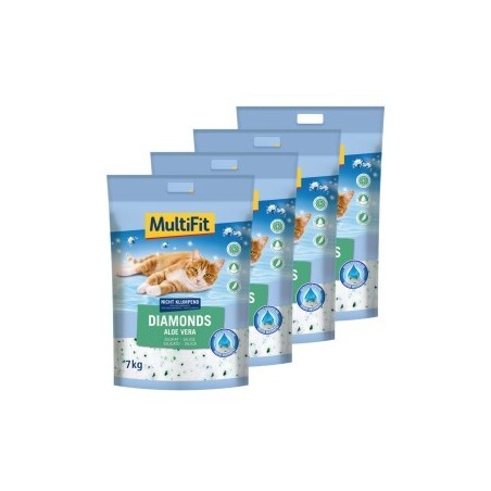 MultiFit Diamonds Aloe Vera Silikatstreu 4x15 l